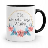 Kubek Czarny Prezent Dla Ukochanego Wujka Z Nadrukiem Ze Zdjęciem