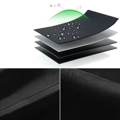 Pokrowiec Ochronny na Okrągły Stół Ogrodowy Wodoodporny 106x10 cm Czarny na Arena.pl