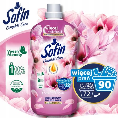 SOFIN Płyn do Płukania Tkanin Ochrona Kolorów Zestaw MIX 1,8l x5 (450 na Arena.pl