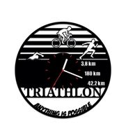 Zegar ścienny z płyty winylowej Triathlon IM 56.8