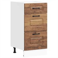 Szafka kuchenna dolna, Kalmar, stare drewno