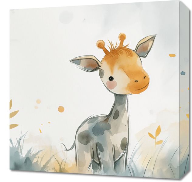 Obraz 50x50cm Mała Żyrafka zdjęcie 1