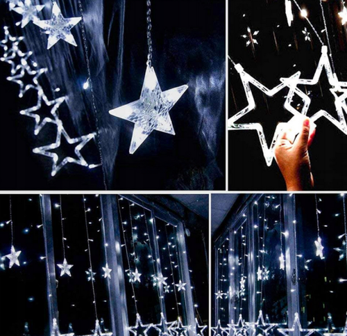 Kurtyna gwiazdki zimne 120 LED 4,7m na Arena.pl