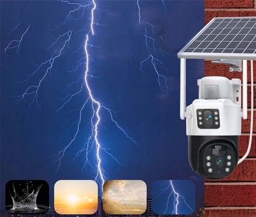 PODWÓJNA KAMERA SOLARNA 2W1 WIFI 2X4MP ZEWNĘTRZNA OBROTOWA BEZPRZEWODOWA na Arena.pl