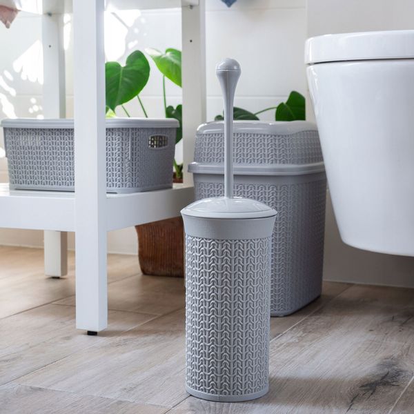 SZCZOTKA TOALETOWA Z POJEMNIKEM ZAMYKANA KOLORY zdjęcie 6