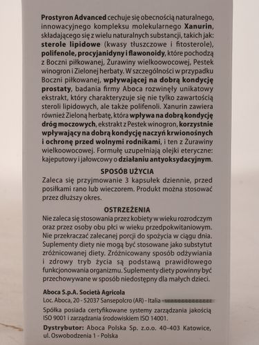 Prostyron advanced prostata - Aboca - 60 kaps na Arena.pl