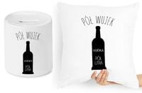 Dla Wujka Zestaw Poduszka + Skarbonka Prezent Z Nadrukiem Ze Zdjęciem