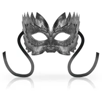 ohmama maski weneckie srebrne - dekoracyjny wzor, uniwersalny rozmiar