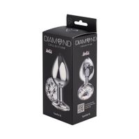 enlarged anal plug diamond clear sparkle xl