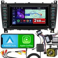 RADIO do MERCEDES C W203 CLC W209 CarPlay Android 15 WiFi GPS 2GB RAM BT