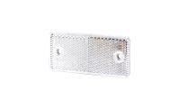 Odblask z otworami biały 44x94 (UO026)