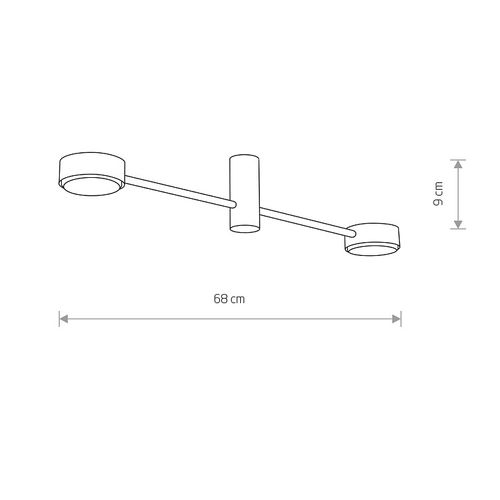 Plafon LAMPA loftowa ORBIT 7938 Nowodvorski salonowy kinkiet molekuły sticks białe na Arena.pl