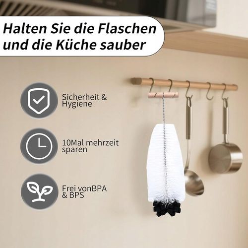 SZCZOTKA DO CZYSZCZENIA BUTELEK SODASTREAM DO BUTELEK I NACZYŃ DŁUGA 35CM na Arena.pl