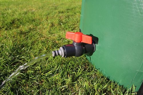 Beczka Zbiornik 250l Wodę z Rynny Deszczówkę Składany Pojemnik Deszczówka na Arena.pl