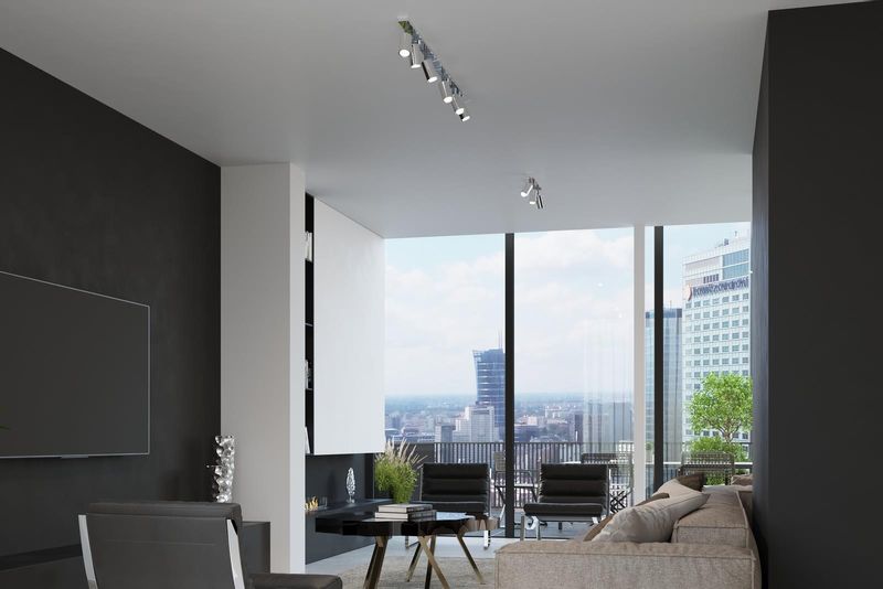 LAMPA sufitowa SL.0732 regulowana OPRAWA listwa SPOT metalowe tuby chrom zdjęcie 4