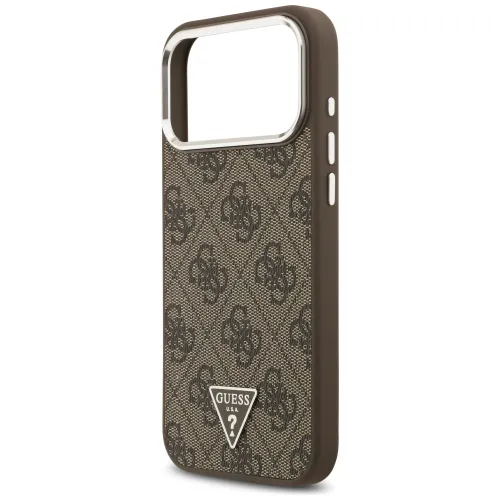 etui guess 4g triangle logo magsafe na iphone 17 pro max - brązowe na Arena.pl
