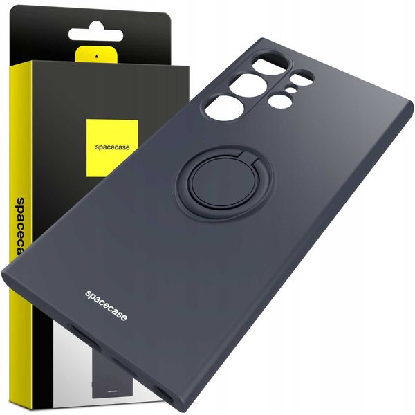 Spacecase Silicone Ring Galaxy S24 Ultra Black zdjęcie 2