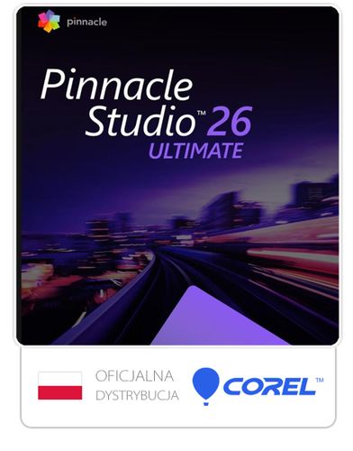 Corel Pinnacle Studio Ultimate 26 na 1 stanowisko wieczysta na Arena.pl
