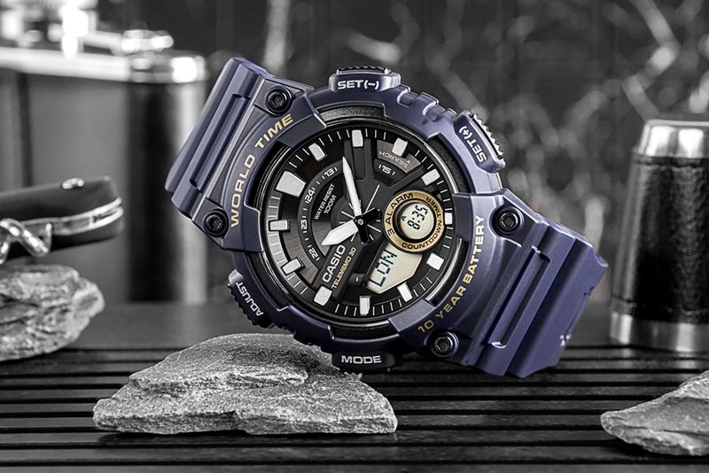 zegarek męski casio gerton aeq-110w-2avdf + box zdjęcie 6