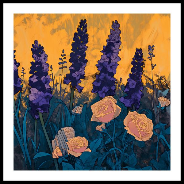 Plakat 70x70cm Złoty Ogród zdjęcie 3