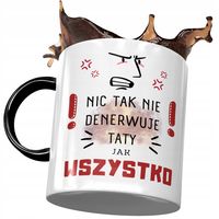 Kubek Czarny Dla Taty Ojca Na Dzień Taty Prezent Z Nadrukiem Ze Zdjęciem