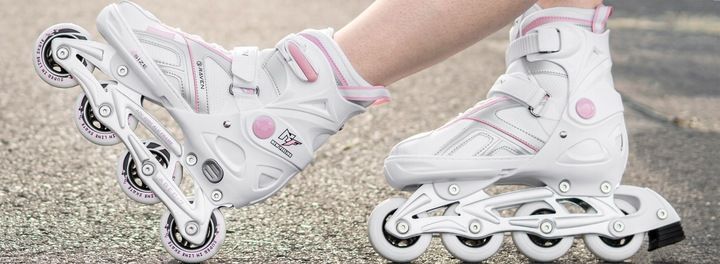 Rolki Regulowane RAVEN Pulse White/Pink 37-40 zdjęcie 3