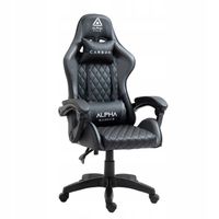 FOTEL GAMINGOWY BIUROWY KRZESŁO GRACZA OBROTOWY KUBEŁKOWY WYGODNY PORZĄDNY