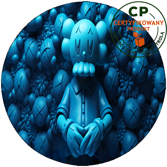 Opłatek na tort KAWS zdjęcie 1