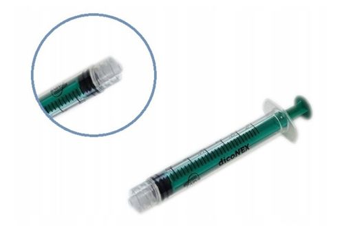 Strzykawki 3 częściowe luer lock 5 ml 100 sztuk na Arena.pl