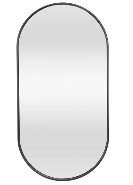 Lustro Elipsa 100x50cm czarne GX06 ścienne owalne łazienkowe do salonu sypialni loftowe Industrialne minimalistyczne zdjęcie 4