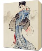 Obraz 30x40cm Gejsza Katsushika Hokusai Japoński Vintage do Salonu