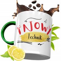 Kubek Zielony Dla Technika Na Urodziny Prezent Z Nadrukiem Ze Zdjęciem