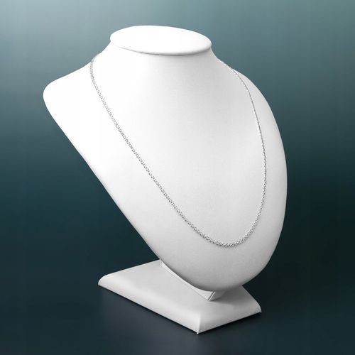 SREBRNY ŁAŃCUSZEK DAMSKI BISMARK SOLIDNY 55cm/2mm SREBRO PRÓBA 925+GRATISY na Arena.pl