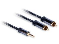 KABEL JACK 3,5 MM - 2XRCA (M) STEREO, AQ PREMIUM DŁUGOŚĆ: 1,5M, XPA42015