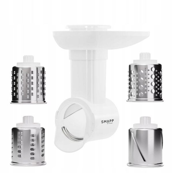 Maszynka do mięsa Smapp z szatkownicą 489.81 + tarka do chipsów i sitko 10 zdjęcie 7