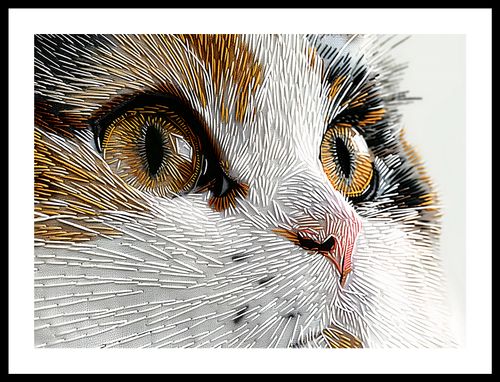 Plakat 55x40cm Nitkowany Kot na Arena.pl