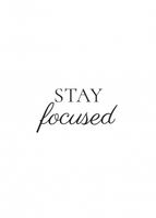 Plakat 50x70cm Z Napisami Nowoczesny Cytat Stay Focused