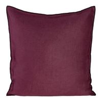 Poszewka lniana LEN 45X45 bordowa