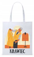 Dla Krawca Krawcowej Torba Eco Biała Shopper Z Nadrukiem Ze Zdjęciem