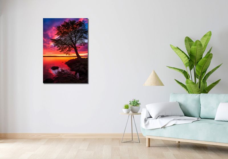 Obraz 60x90cm Zmierzch Nad Wodą zdjęcie 2