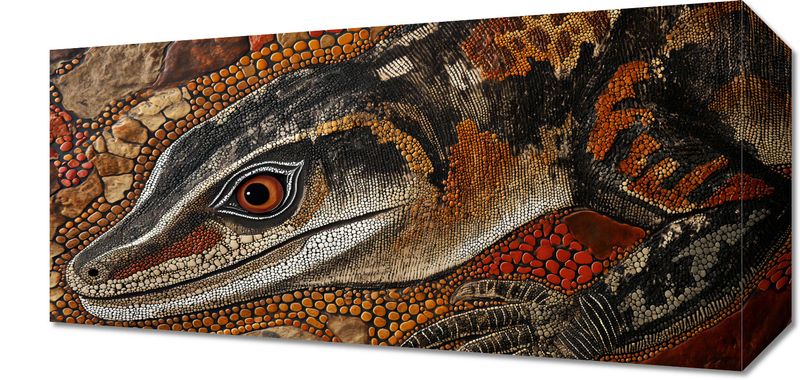 Obraz 40x20cm Oko Jaszczurki zdjęcie 1