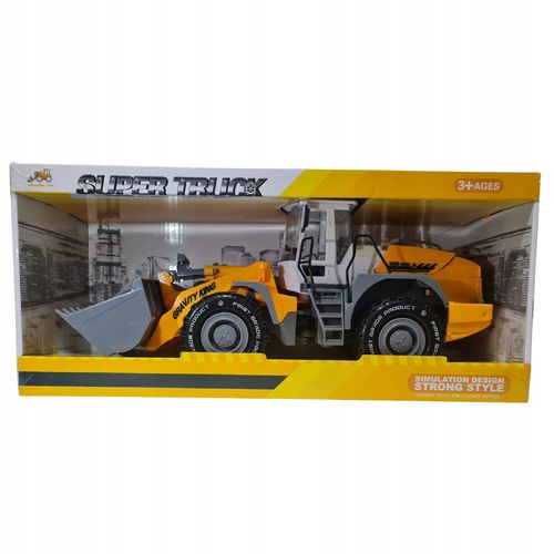 KOPARKA ŁADOWARKA 35x13cm DLA DZIECI BUDOWA Z ŁYŻKĄ POJAZD Z NAPĘDEM na Arena.pl