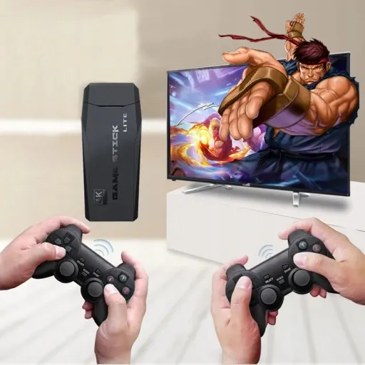 KONSOLA HDMI GAME BOX EMULATOR TV + 2 KONTROLERY POD TELEWIZOR DLA DZIECI zdjęcie 8