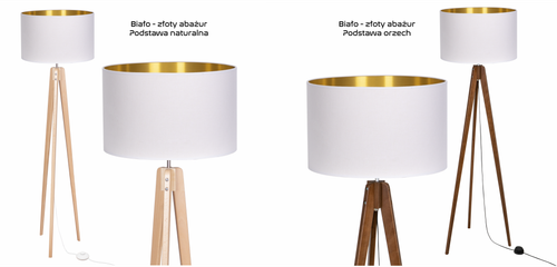 LAMPA PODŁOGOWA TRÓJNÓG, DREWNO, różne RODZAJE na Arena.pl