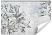 Fototapeta Ścienna Natura KWIATY Beton Mural Abstrakcja 368cm x 254cm