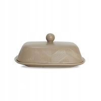 Maselniczka ceramiczna maselnica pojemnik masło Geometry Beige MR-20004-45