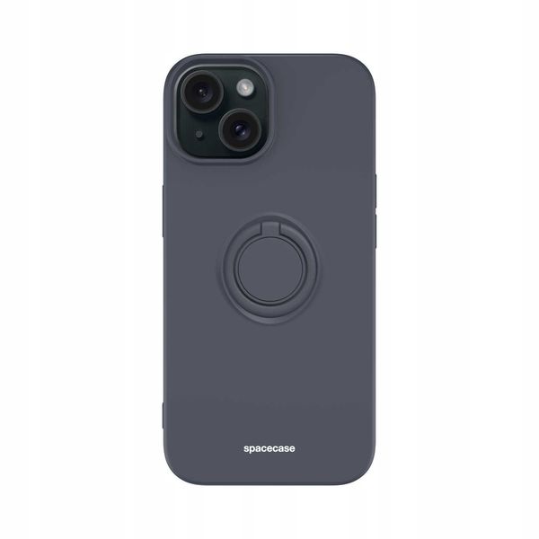 Spacecase Silicone Ring Iphone 15 Black zdjęcie 7