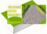 Wizytówki firmowe 200 szt RÓŻNE WZORY do wyboru UKŁADANIE KOSTKI