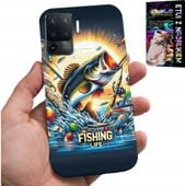 ETUI DO OPPO F19 PRO - WZORY DLA WĘDKARZA, RYBY, DORSZ, ŁOSOŚ