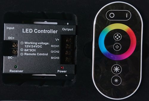 Sterownik kontroler do taśm LED RGB pilot 12V/3x6A na Arena.pl